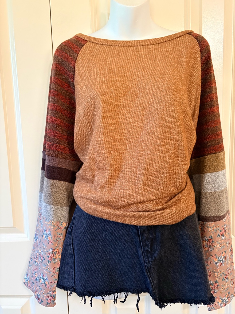 Evy California Camel Knit Pullover, size 3X